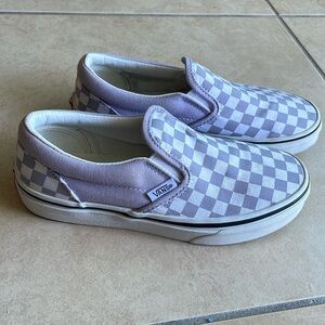 Lilac Checkered Vans